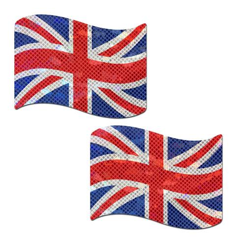 Union Jack UK Glittering Flag Pasties * - Smoosh