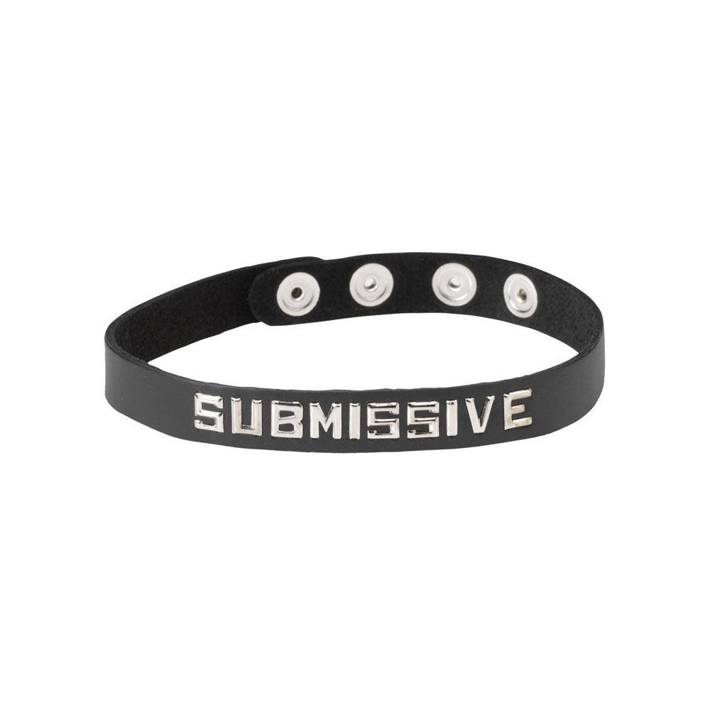 Wordband Collar - SUBMISSIVE - Smoosh