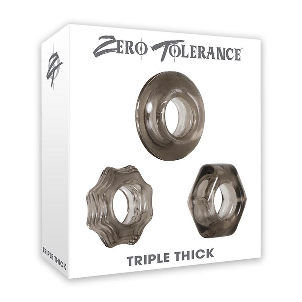 Zero Tolerance Triple Thick CockRing 3pk - Smoosh