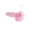 7" Realistic Dildo With Balls - Pink - Smoosh