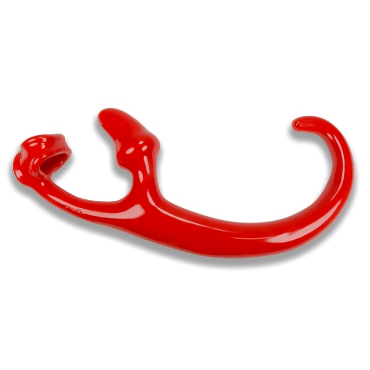 ALIEN TAIL, butt plug + sling, RED - Smoosh