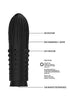 Elegance Lush Turbo Rechargeable Bullet Vibrator Black - Smoosh
