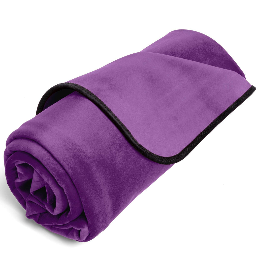 Fascinator Throw Aubergine Microvelvet - Mini - Smoosh