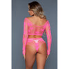 Floral Delight Bodystocking - Hot Pink - Smoosh