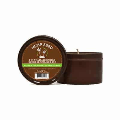 Hemp Seed 3-in-1 Massage Candle Naked in the Woods 6 oz / 170 g - Smoosh