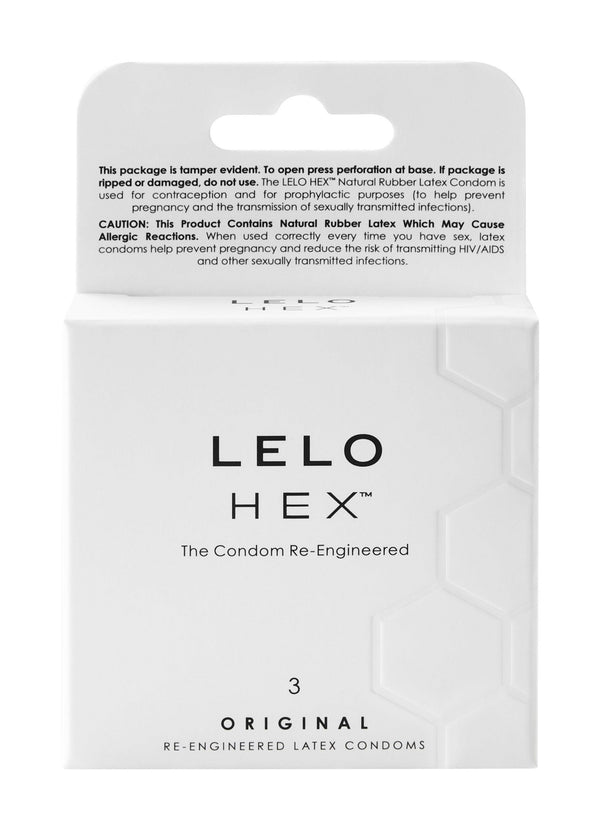 HEX Original Condoms, 3 Pack - Smoosh
