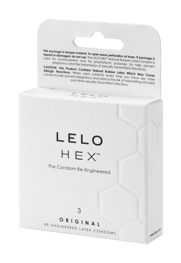 HEX Original Condoms, 3 Pack - Smoosh