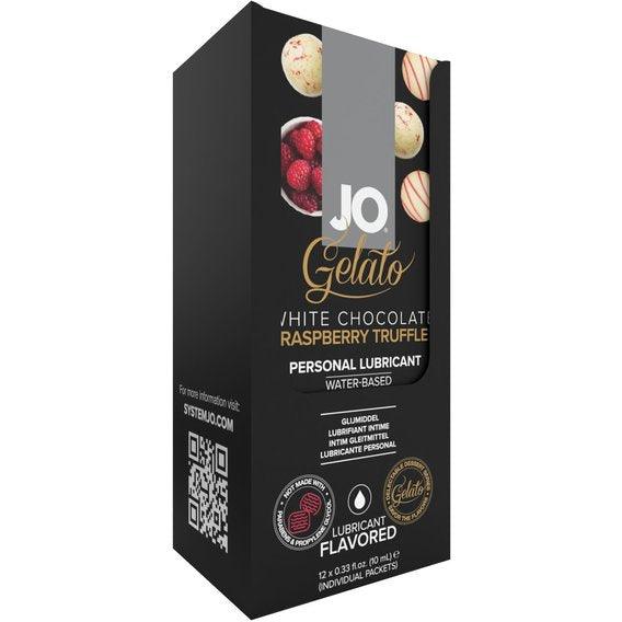 JO Gelato White Chocolate Raspberry Foil Display Box 12 x 10mL - Smoosh