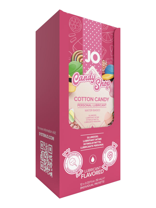 JO H2O Foil Display Box - Cotton Candy - Lubricant 0.34 floz / 10 mL - Smoosh