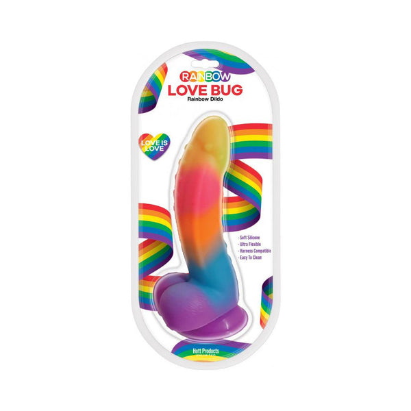 Luv Bug - Rainbow Suction Cup Dildo - Smoosh