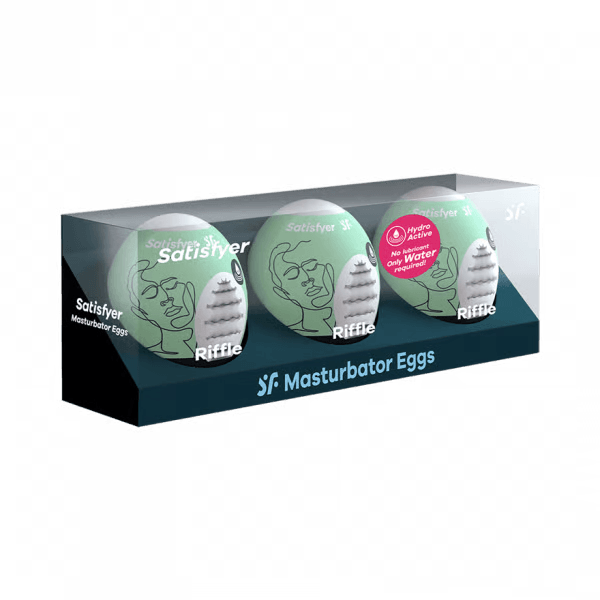 Masturbator Egg 3er Set (Riffle) Light Green - Smoosh