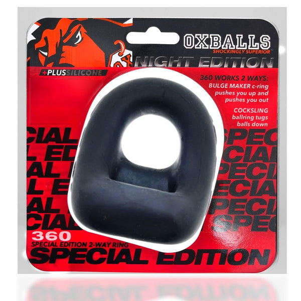 Oxballs 360, dual use cockring - PLUS+SILICONE special edition - NIGHT - Smoosh