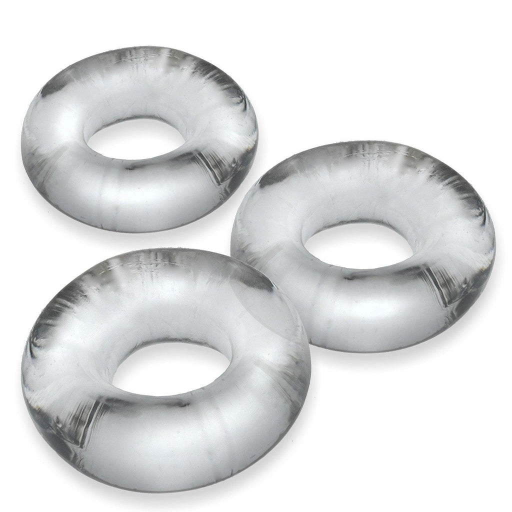 Oxballs FAT WILLY, 3-pack jumbo cockrings - CLEAR - Smoosh