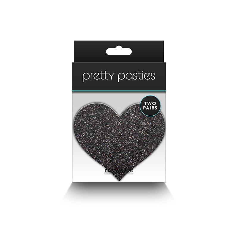 Pretty Pasties Hearts Black/Gold- 2 sets - Smoosh