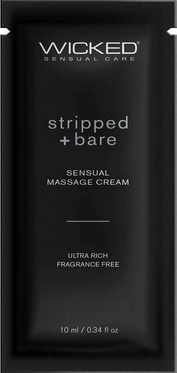 Stripped + Bare Massage Cream .34oz - Smoosh