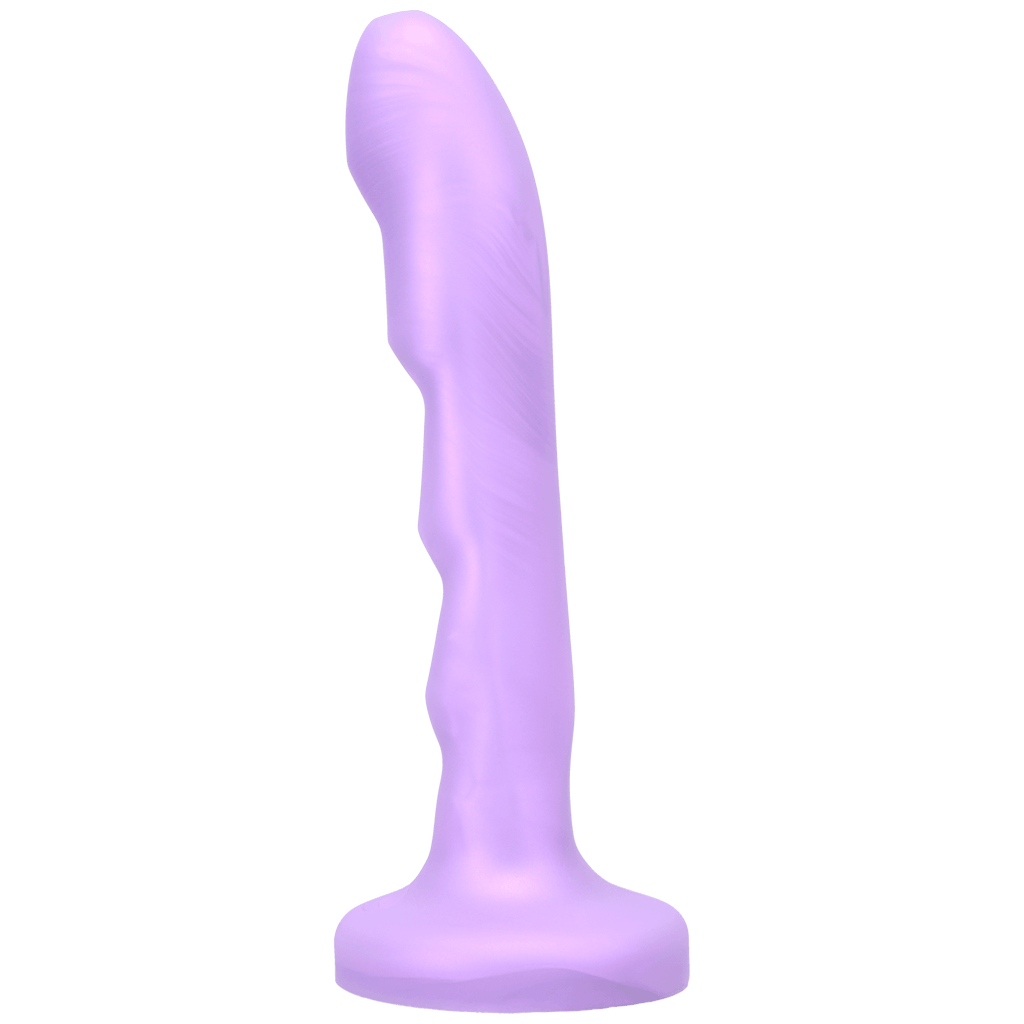 Tantus Silicone Charmer Curved G-Spot Dildo Lavender - Smoosh