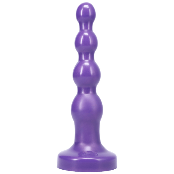 Tantus Silicone Large Ripple Butt Plug Midnight Purple - Smoosh