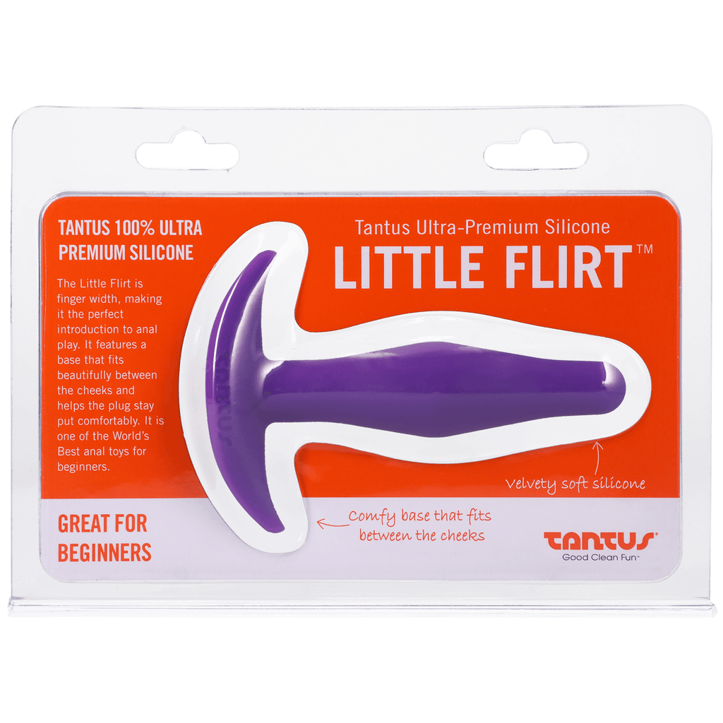 Tantus Silicone Little Flirt Butt Plug Purple Haze - Smoosh