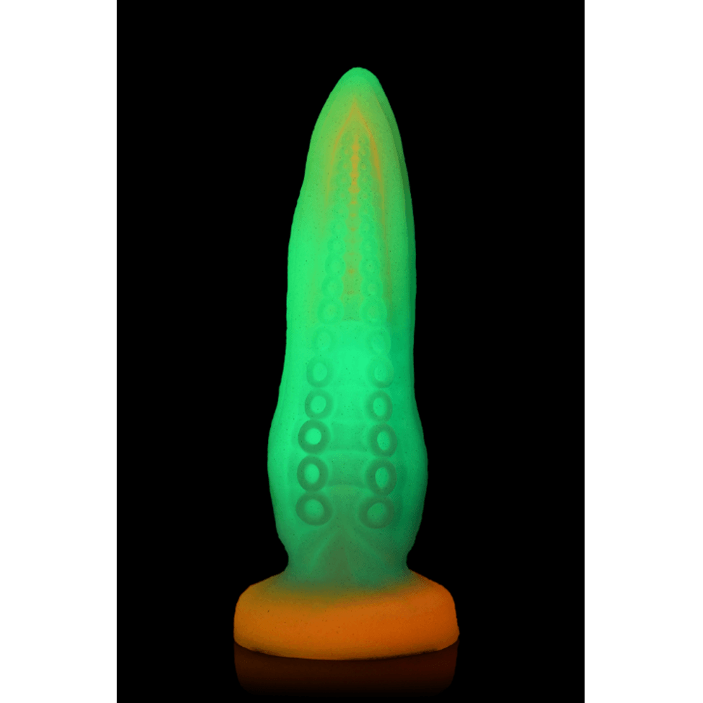 Tenta-Cock Glow-In-Dark Silicone Dildo - Smoosh