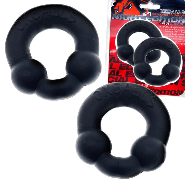 ULTRABALLS, 2-pack cockring - PLUS+SILICONE special edition - NIGHT - Smoosh
