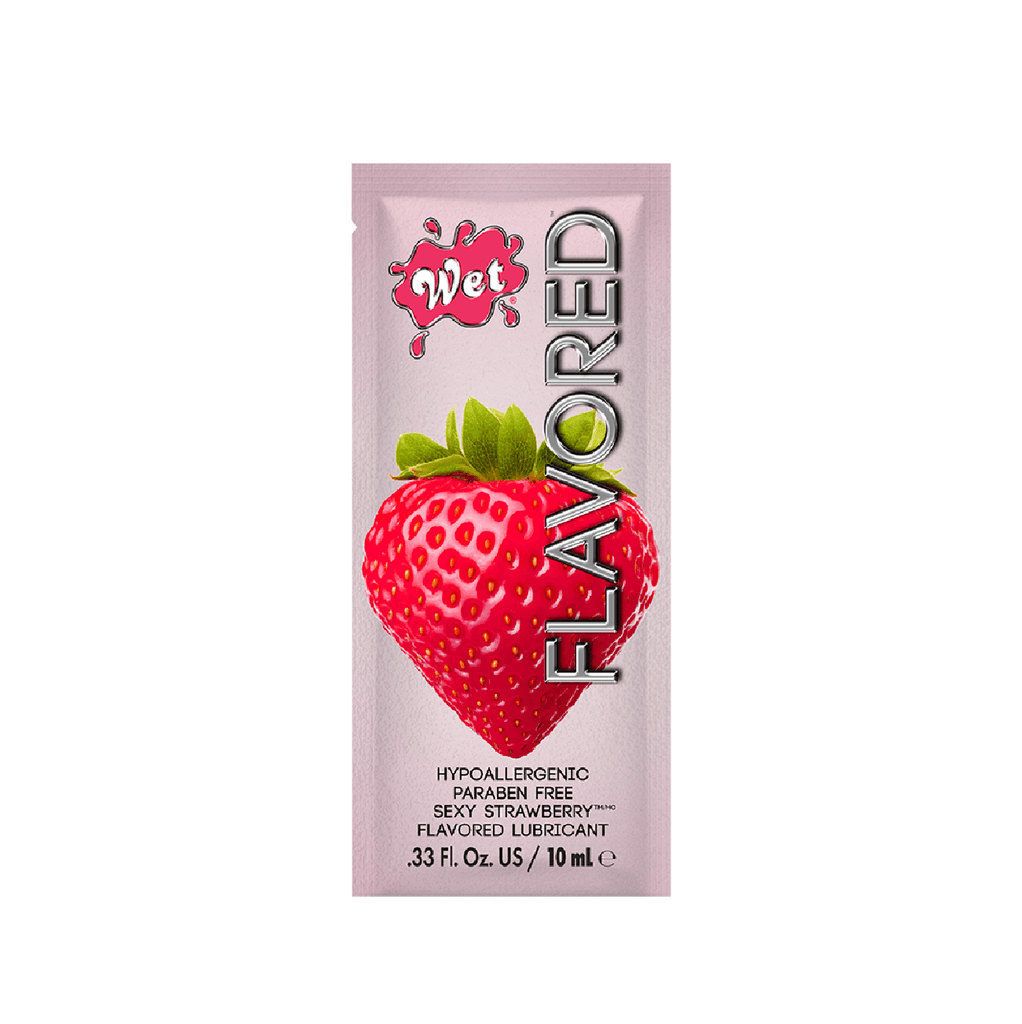 WET® Flavored™ Sexy Strawberry .33 Fl. oz./10mL - Smoosh