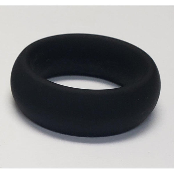 Wide Silicone Donut Ring - Black 1.5" - Smoosh