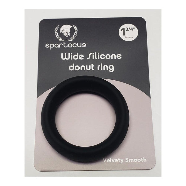 Wide Silicone Donut Ring - Black 1.75" - Smoosh