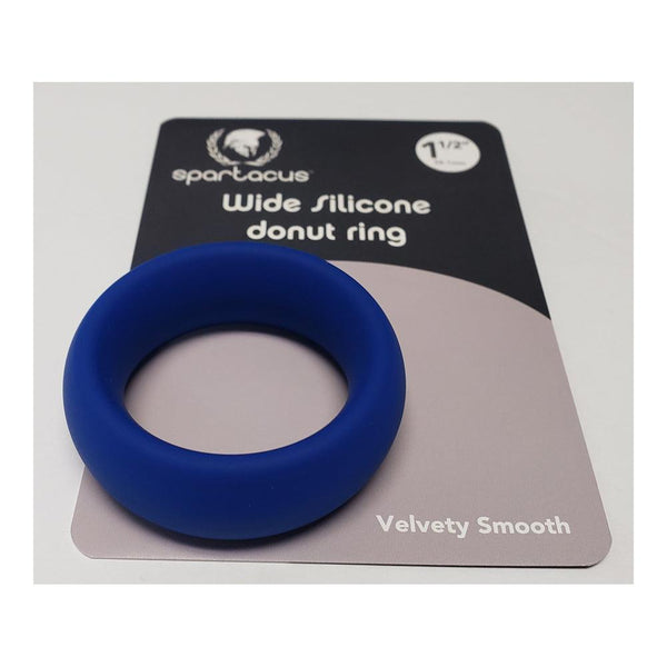Wide Silicone Donut Ring - Blue 1.5" - Smoosh