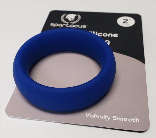 Wide Silicone Donut Ring - Blue 2" - Smoosh